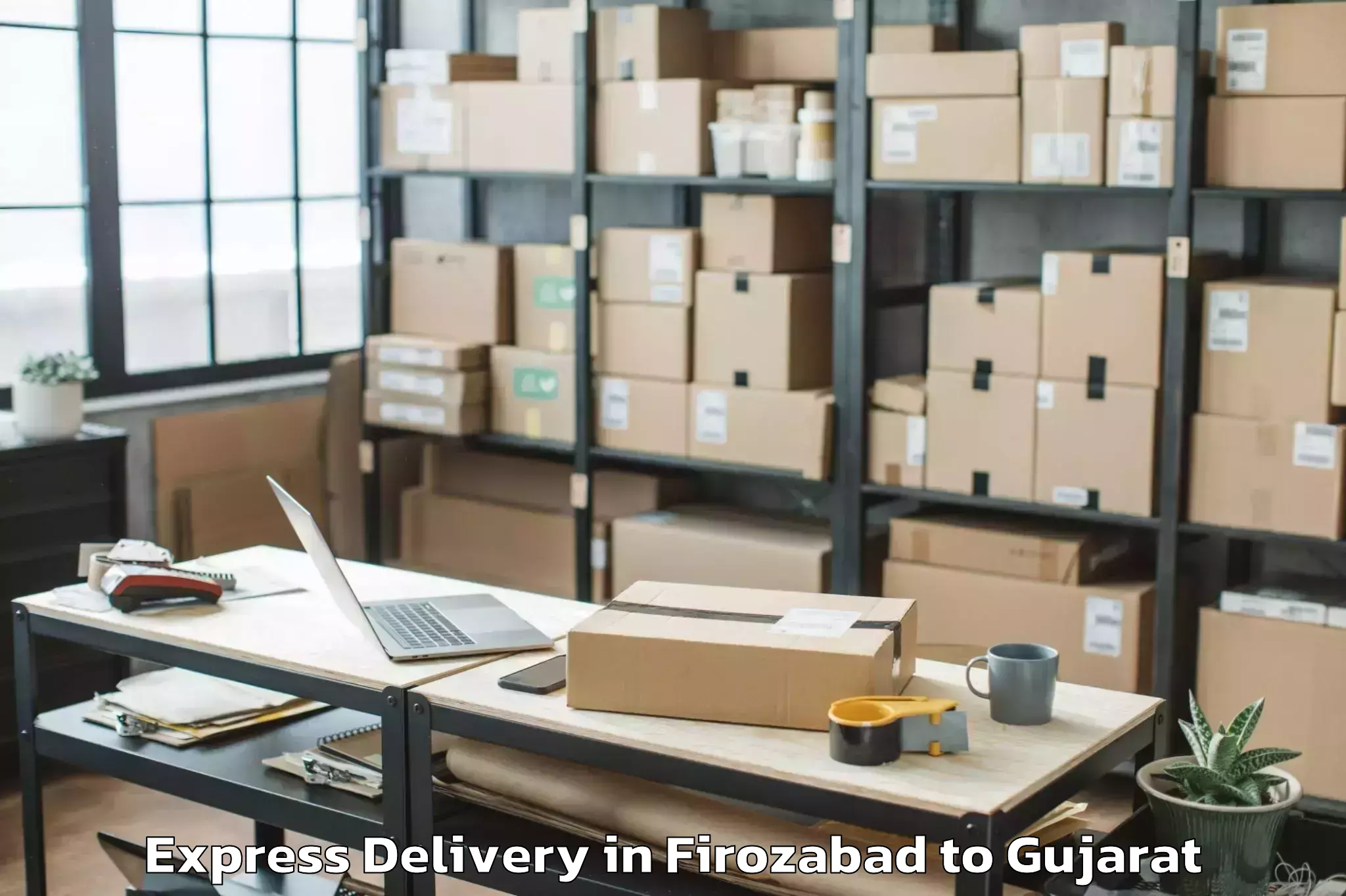 Discover Firozabad to Mahudha Express Delivery